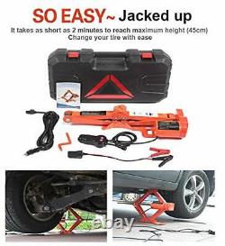 Electric Car Floor Jack 5 Ton All-in-one Automatic 12V Scissor Lift Jack Set