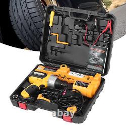 Electric Car Jack 3 Ton Floor Jack Lift 12V WithImpact Wrench & Tire Inflator Pump
