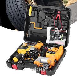 Electric Car Jack 3 Ton Floor Jack Lift 12V WithImpact Wrench & Tire Inflator Pump