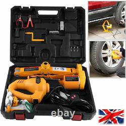 Electric Car-Jack Impact Wrench Set 3 Ton Dc 12V All-In-One Automatic Sedan Lift