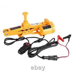 Electric Scissor Floor Jack Lift Car SUV 12-42cm 3Ton 12V with Impact Wrench Fuses