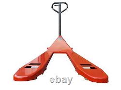 Hand Pump Pallet Truck Jack with Chock 2 Ton (Euro Manual Trolley Lift Mover 2T)