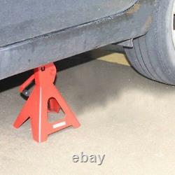 Home 2x3 / 6 Ton Axle Jack Stands Heavy Duty Auto Car Lifting Floor Ratchet Tool