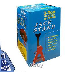 Home 3-Ton Axle Jack Stand Heavy Duty Floor Ratchet Car Auto Lifting Tool Repair