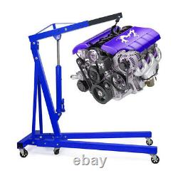 Hydraulic Folding Lift 1Ton Engine Crane Hoist Lifter Jack Motor Gearbox Garage