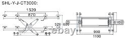 Jacking Beam 3Ton Capacity Manual for 4 Post Lift E4G JB3M