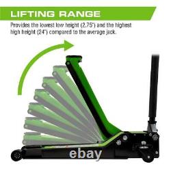 Low Profile Service Jack Lift Floor 2 Ton Lifting Caster Rolling Portable Tool