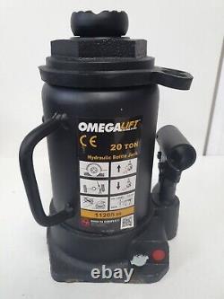 OMEGA 20 Ton Capacity EXTRA Low Profile Hydraulic Bottle Jack Lift Heavy Duty