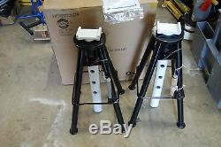 Omega 32107 Heavy Duty Jack Stands High Lift 10 Ton 28 To 47 Lift Lot Of 2 New