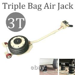 Pneumatic Air Bag Jack 3T Triple Bag Air Jack Quick Car Stands Lift Height