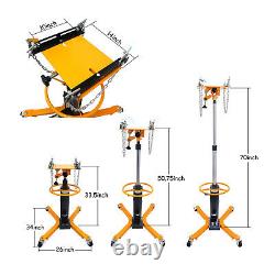 Professional Hydraulic Transmission Jack 1100 lbs/ 0. 6Ton 2 Stage for Car Lift