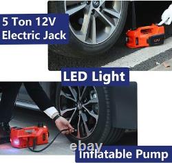 ROGTZ Electric Hydraulic Car Jack 5 Ton & 4 in 1 Kit Tyre Repair & Lift Kit