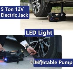 ROGTZ Electric Hydraulic Car Jack Upgraded 4 in 1 Floor Jack Lift Kit 5 Ton