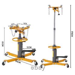 Steel Hydraulic Transmission Jack 0.5 Ton Gearbox Engine Double Stage Lift Hoist