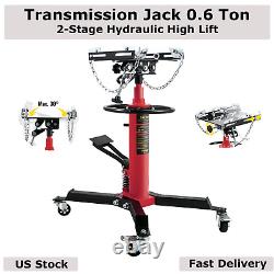 Transmission Lift Jack Hydraulic 2-Stage High Lift vertical 0.6 Ton 1322 lbs