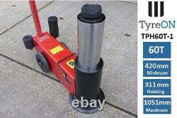 TyreON TPH60-T1 Air hydraulic jack 80Tons Lift 42-105.1 cm 1 Stage Telecopic