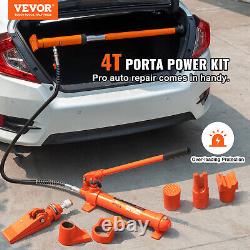 VEVOR 4 Ton Hydraulic Porta Power Jack Air Pump Lift Ram Body Frame Repair Kits