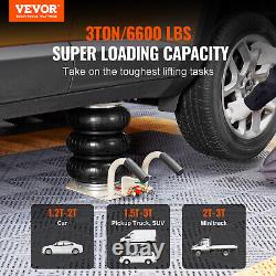 VEVOR Triple Bag Air Jack 3 Ton/6600 lbs Pneumatic Jack for Car SUV Lifting