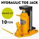 10 Ton Hydraulic Toe Jack Machine Lift Cylinder Réparation Industrielle Exclusive