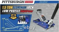 1,5 Tonne De Profil Bas Compact Aluminium Racing Floor Jack Rapid Pump Lift Car Auto