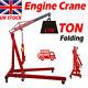 2 Tonnes Hydraulique Pliage Moteur Crane Hoist Lift Jack Mobile Wheels Workshop Uk