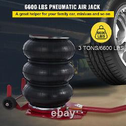 3 Ton Sac Triple Air Jack Pneumatic Jack Lifting Jack Stands Poignée Portable