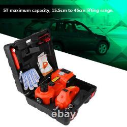 5 Ton 12v Hydraulic Car Electric Jack Floor Lift Car Aid Kit De Réparation D'aide À La Voiture 150w Uk