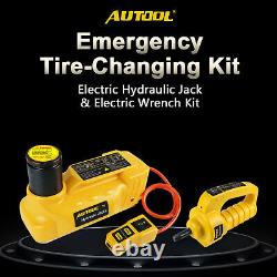 6 Ton Electric Hydraulic Floor Jack 12v Car Jack Lift Impact Wrench Repair Tool (en)