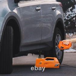 Cric de plancher pour voiture électrique hydraulique de 5 tonnes + clé à chocs outil d'urgence pour pneu