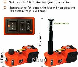 E-heelp Voiture Électrique Jack 5 Ton 12v Kit Voiture (lifting Range 15.5-44,5cm)
