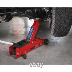 Sealey 1153CX Cric Rouleur 3 Tonnes avec Châssis Long, Levage Robuste pour Garage Automobile
