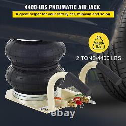Vevor 2ton Sac Double Air Jack Pneumatic Jack Ajustable Fast Lift Jack Stands