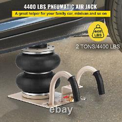 Vevor 2ton Sac Double Air Jack Pneumatic Jack Ajustable Fast Lift Jack Stands